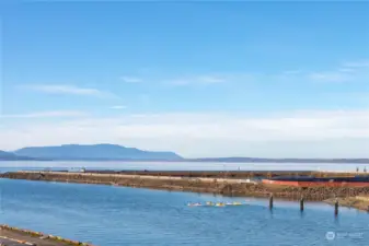 View of Lummi Island and Bellingham Bay from the deck.