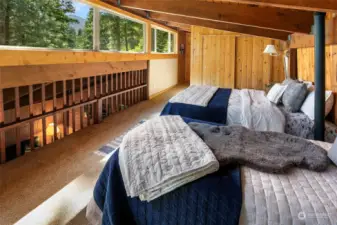 Lots of natural light and extra views from the bunkroom.