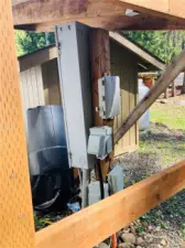 Electrical Box/RV Hook up protected under cover