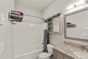 2nd level full bathroom in main house