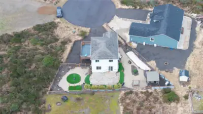 Large lot with beautiful landscaping