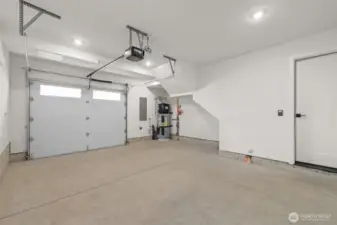 spacious garage