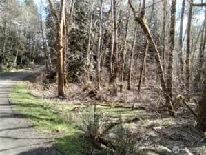 View from E Frontier Rd looking back toward E Murray Rd N