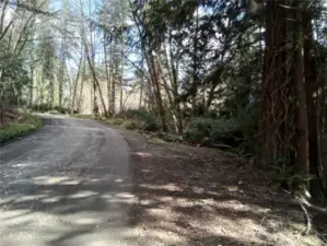 View from E Frontier Rd looking back up to E Murray Rd N