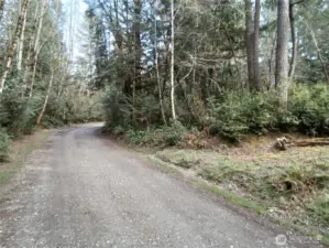 View from E Frontier Rd looking toward the corner of E Murray Rd N