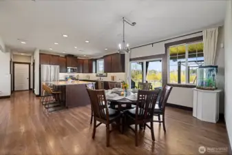 Enjoy peaceful views from the light-filled dining area—every meal feels like a retreat.