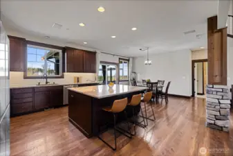 Beautiful cabinetry, sleek countertops, and ample storage make the kitchen both functional and stylish.