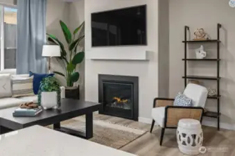 Living Room with Fireplace