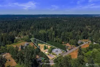 2.3 acres total; plenty of room for an ADU