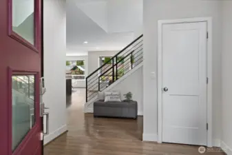 Enjoy the bright open feel of this home with tall ceilings and natural light
