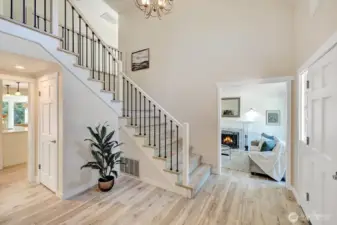 Spacious foyer. New floors through the main floor