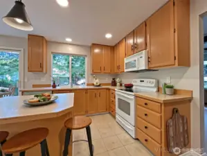 Kitchen virtually staged