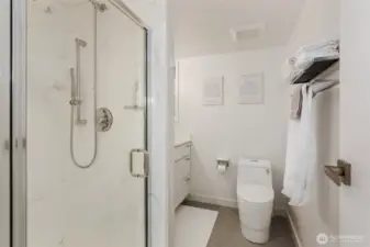 Upgraded and recently remodeled primary bath