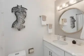 Secondary bath upstairs