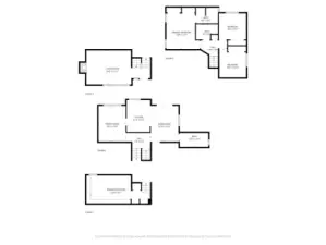 This shows layout and floorplan of each floor.  The home is 4 levels including the finished rec room at lower level