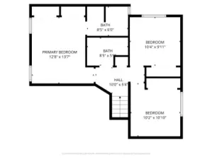Upstairs floorplan