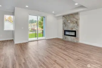 Bright and airy main living area.