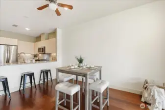 Dining Area, Ceiling Fan, Eat Bar, Granite Counters
