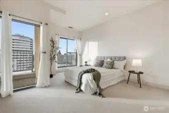 Bedroom w/ City View