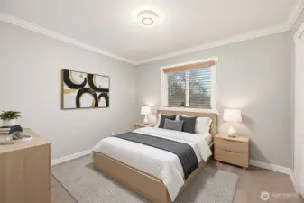 Second Bedroom ((Virtually Staged)