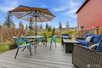 Trex deck perfect for summer BBQs!