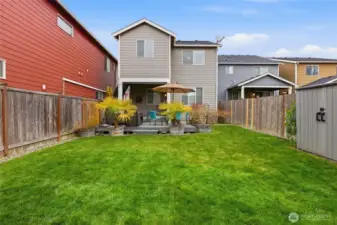 You have complete privacy in your backyard