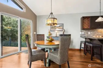 Dining space off kitchen