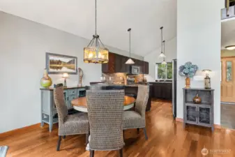 Dining space off kitchen