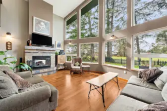 Double-Sided fireplace