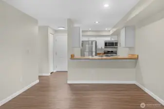 From patio looking back towards kitchen