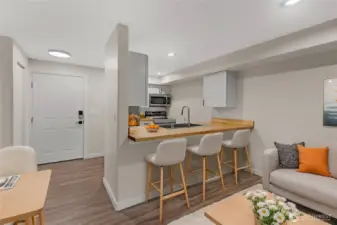 Kitchen eating area - Virtually staged