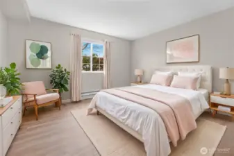 Bedroom #2 - Virtually staged