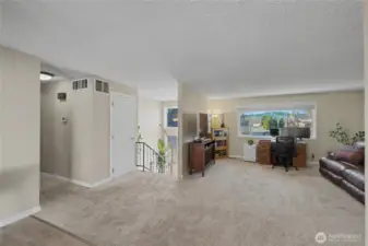 Living room and entry