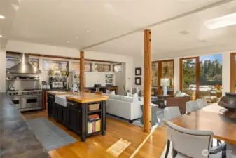 This is the main floor filled with natural light. It offers an open, gracious great room.