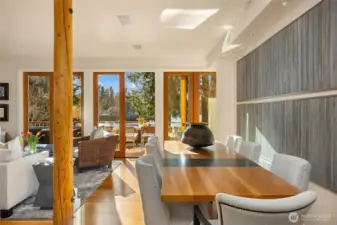 French doors lead out to the deck - ideal for entertaining.