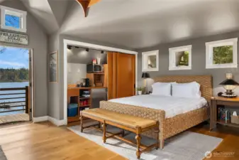 There's also a loft for multiple guest!