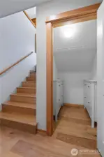 downstairs spacious closet/mudroom