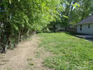 Back yard facing N