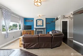 Great Room, half bath off to the right.