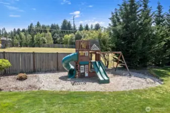 Designated play set area...Play set stays!