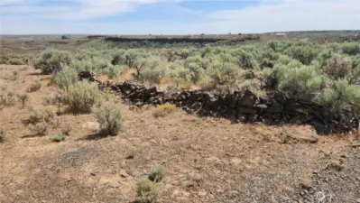 Rock Wall on upper lot