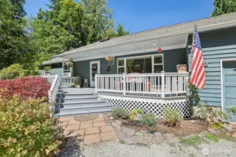 Inviting front porch