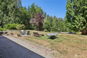 Large back yard