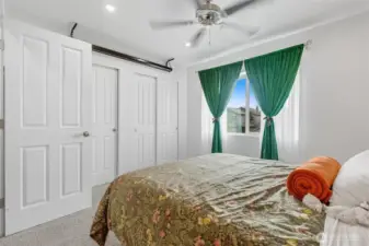 Retreat to a primary suite with abundant closet space and the comfort of a private ensuite.