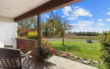 Front covered deck