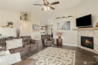 Open to dining room