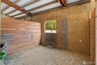 Interior of one stall