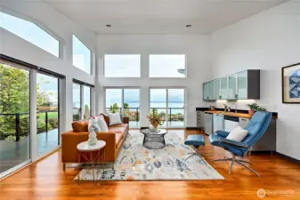 Entertaining made easy with refrigerator and dishwasher close by!