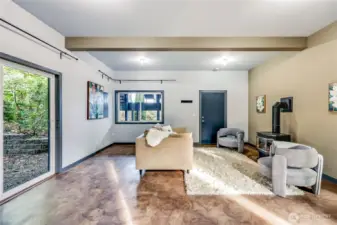 Additional space off the Garage, Office or perhaps Guest Accommodations.