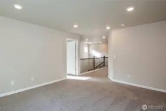 Upstairs main home loft area. Convert to another bedroom?